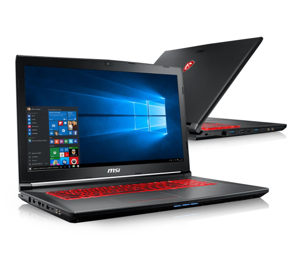 MSI GV72 i7-7700HQ/8GB/1TB/Win10X GTX1050Ti - 393506 - zdjęcie